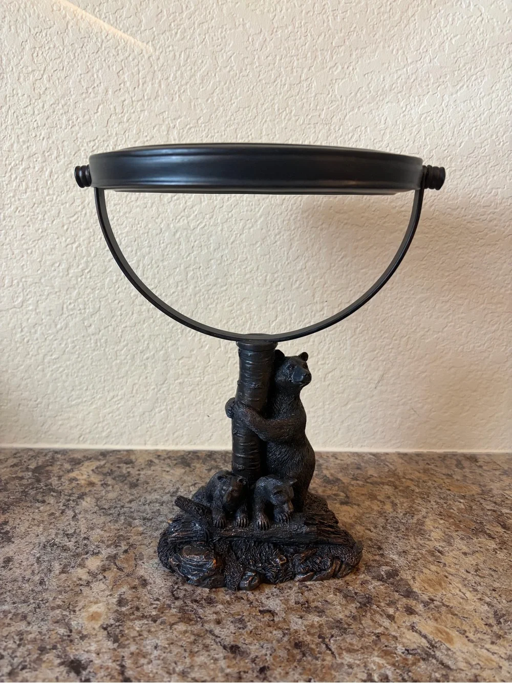 FIRM🐻VHTF Big Sky Carver Bear Family Vanity Table  Mirror